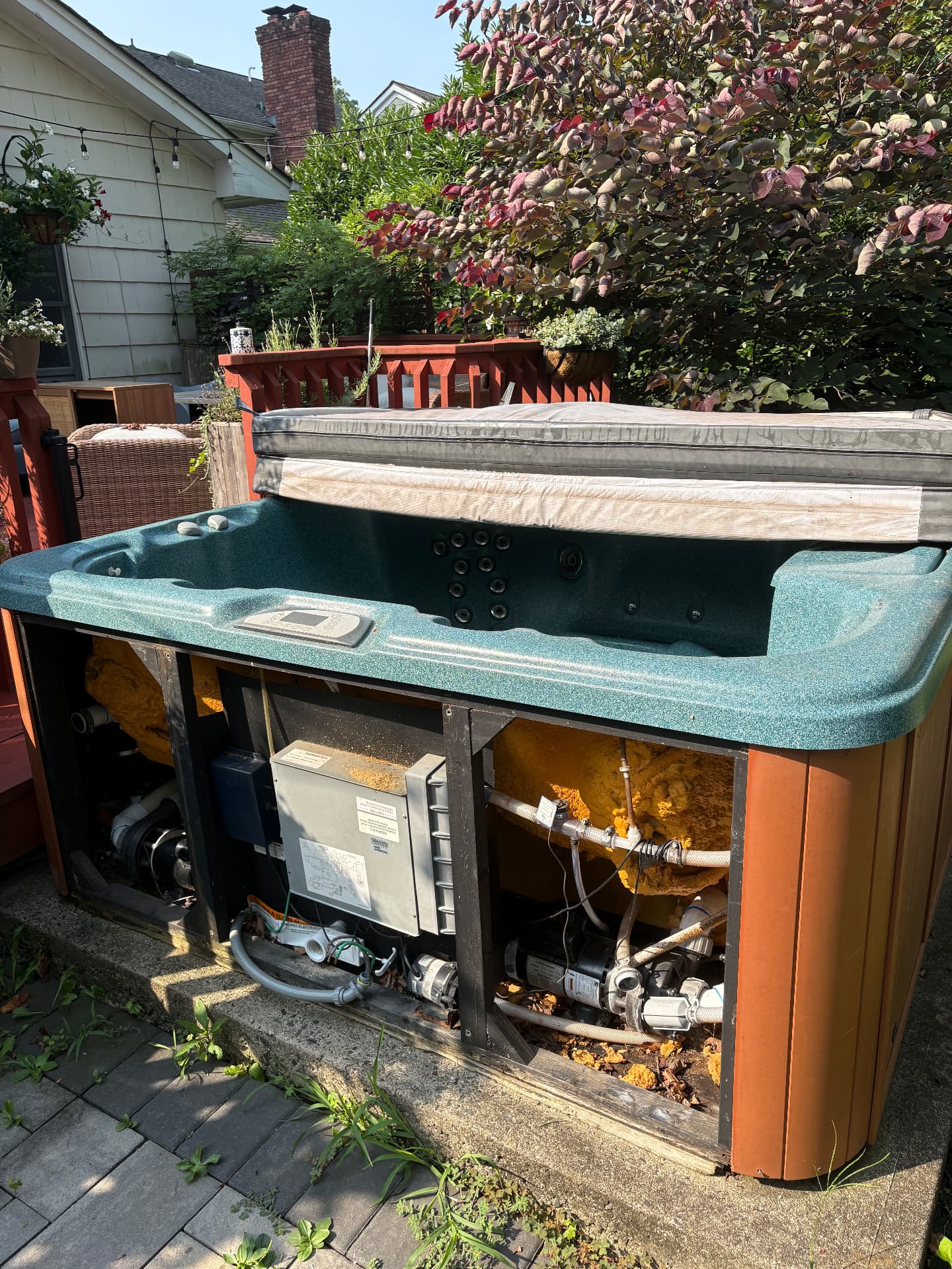 Backyard hot tub broken down and hauled away in New Jersey