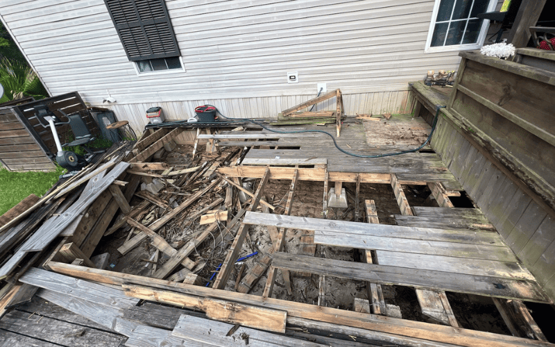 Deck Demolition & Removal in New Jersey by Greg's Hauling Junk